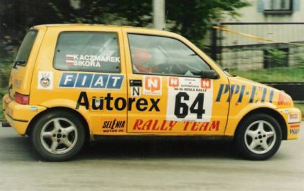 Jacek Sikora i Marek Kaczmarek - Fiat Cinquecento Sporting.